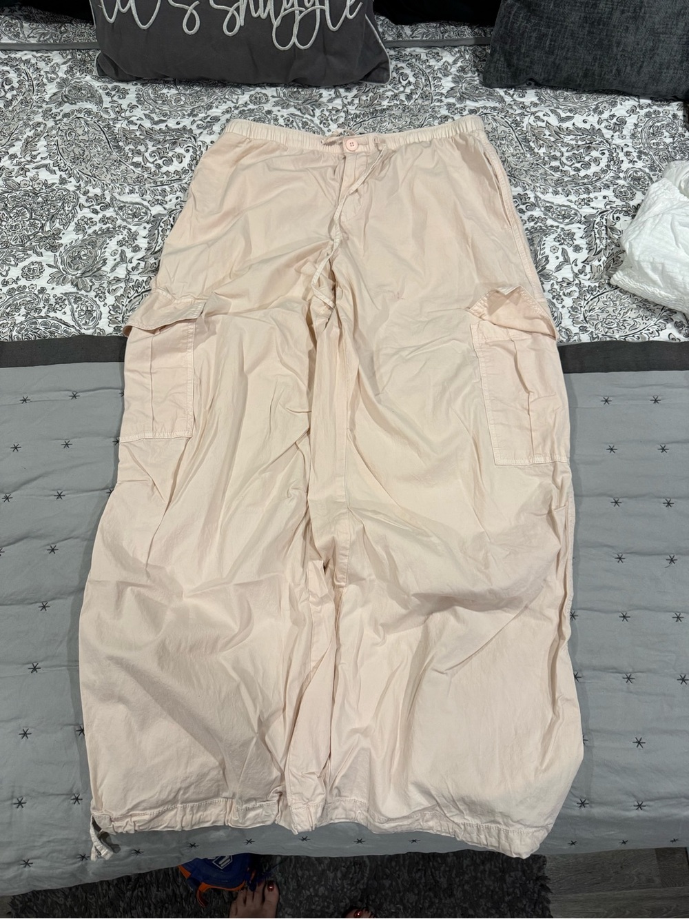 Light Pink Women's Cargo Jogger Pants